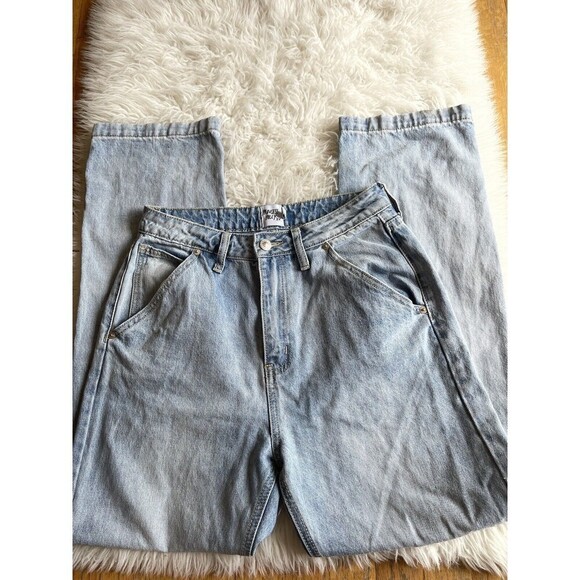 Princess Polly Women’s Size 4 Oxford Mom Jeans High Waist BOX 7 - Picture 1 of 10